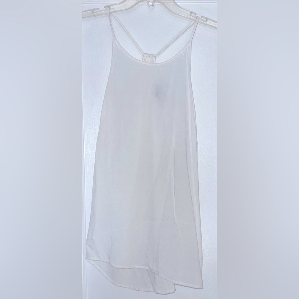 White Razor back Blouse